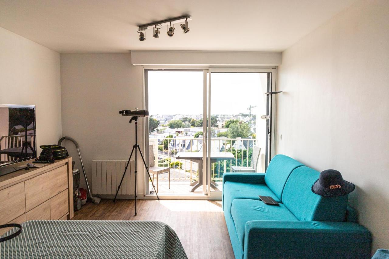 Appartement Vue Panoramique Mer, Pret De Velos, Wifi Quiberon Exteriör bild